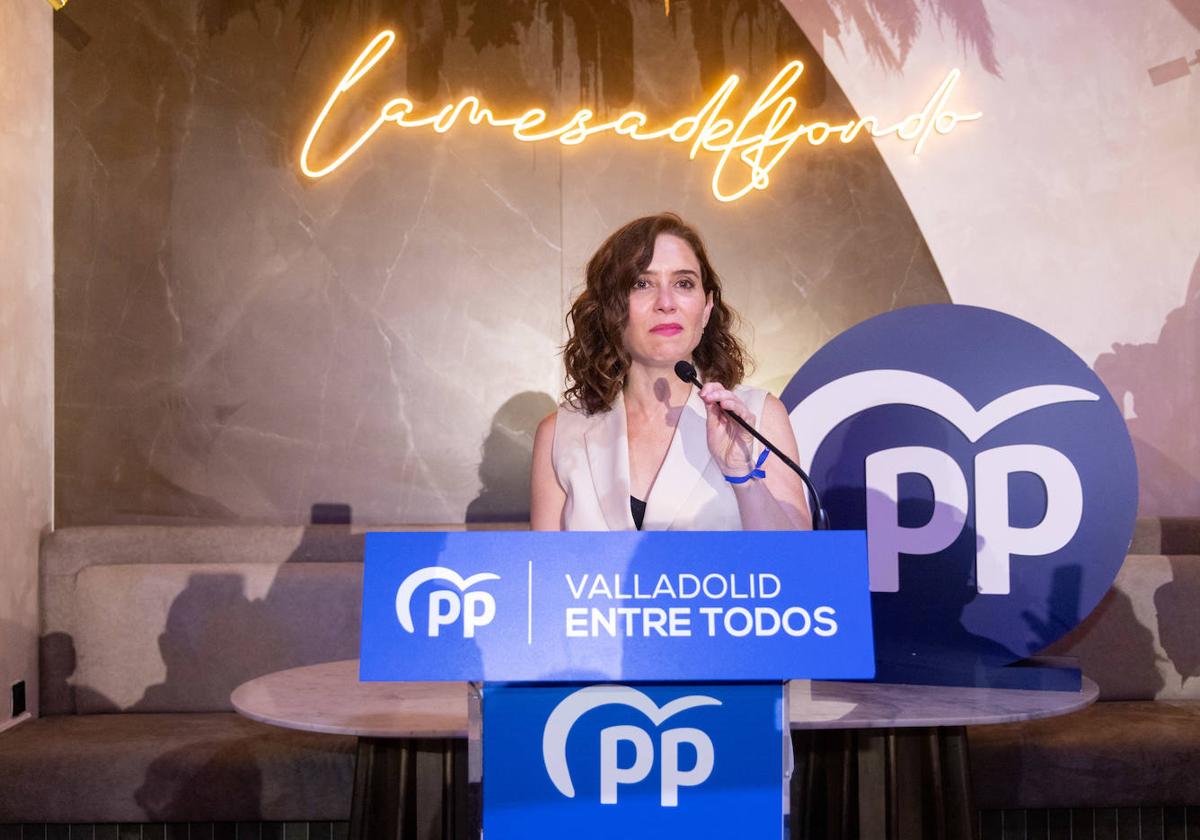 Ayuso visita Valladolid en la presentación de la candidatura del Partido Popular