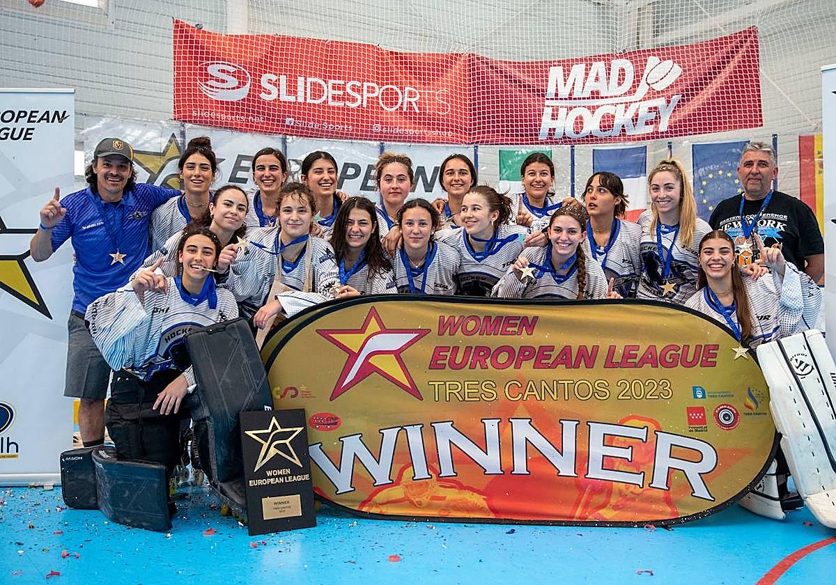 Plantilla del Munia Panteras que se ha proclamado campeón de Europa.