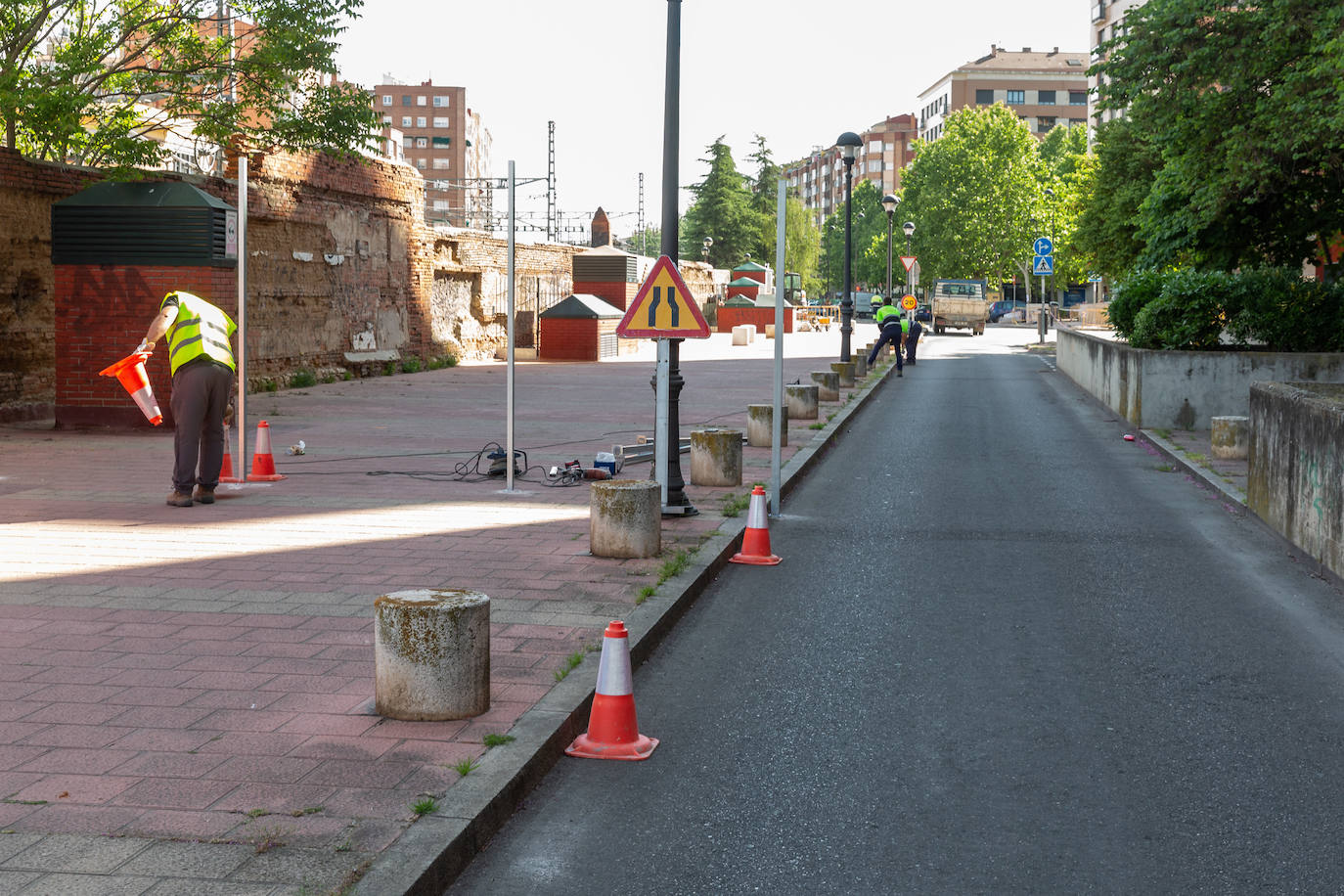 Imágenes de las obras de la Calle Guipúzcoa