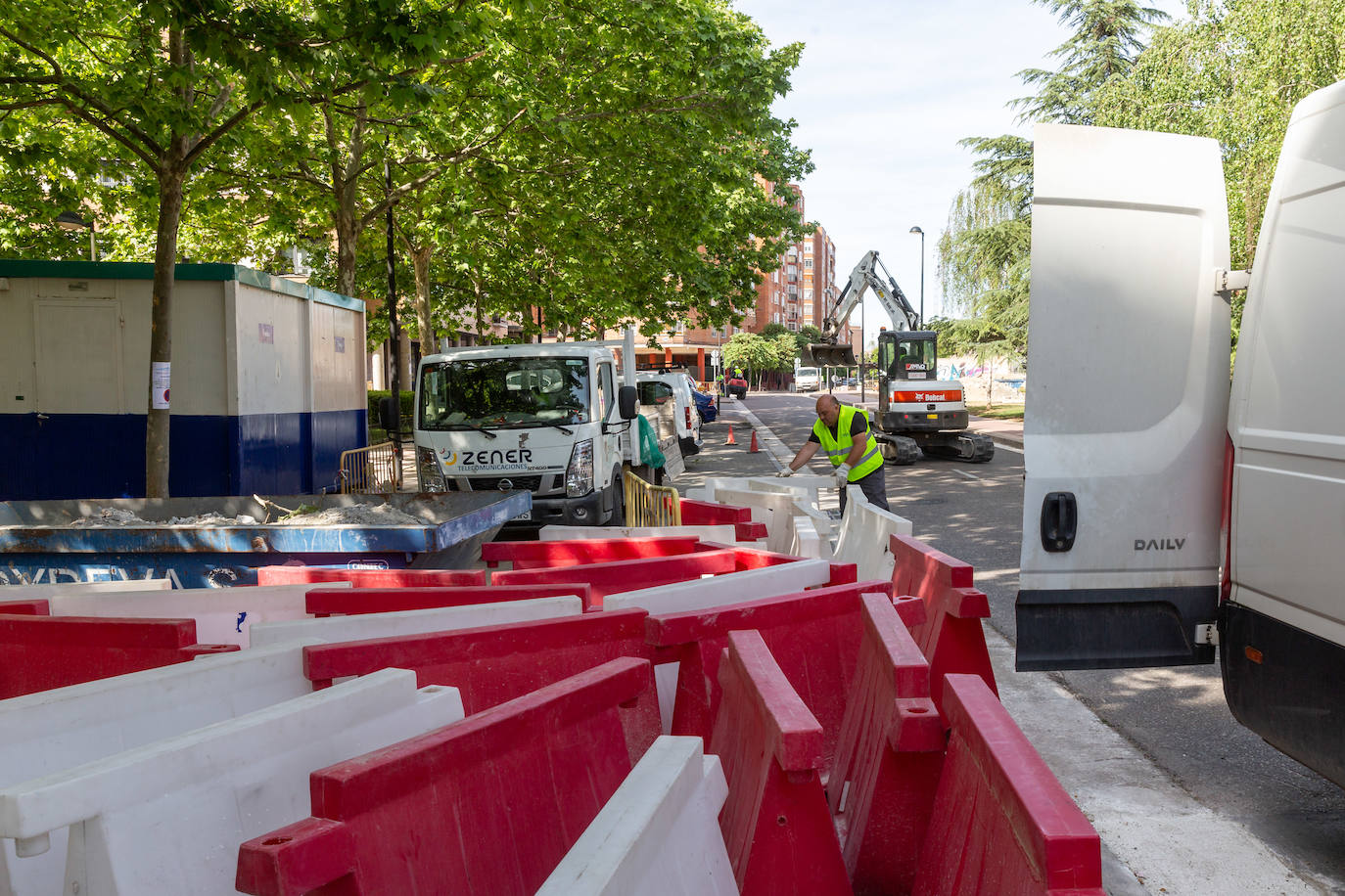 Imágenes de las obras de la Calle Guipúzcoa