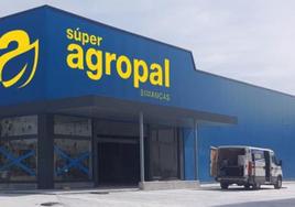 Exterior del futuro supermercado de la cadena Agropal en Simancas.