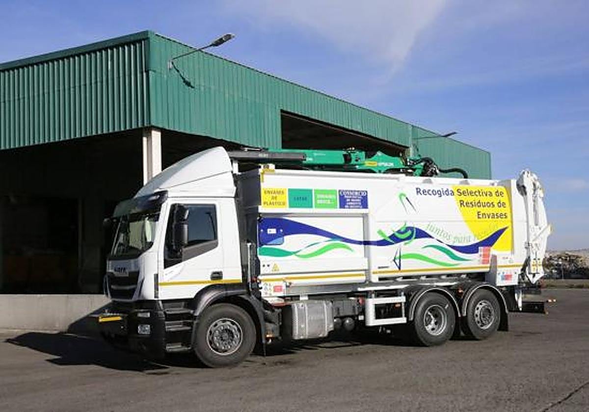 Camión de recogida de residuos.
