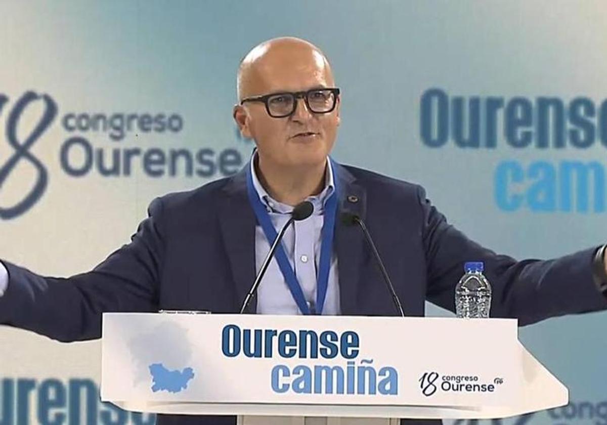 El presidente de la Diputación de Orense, en un acto del PP.