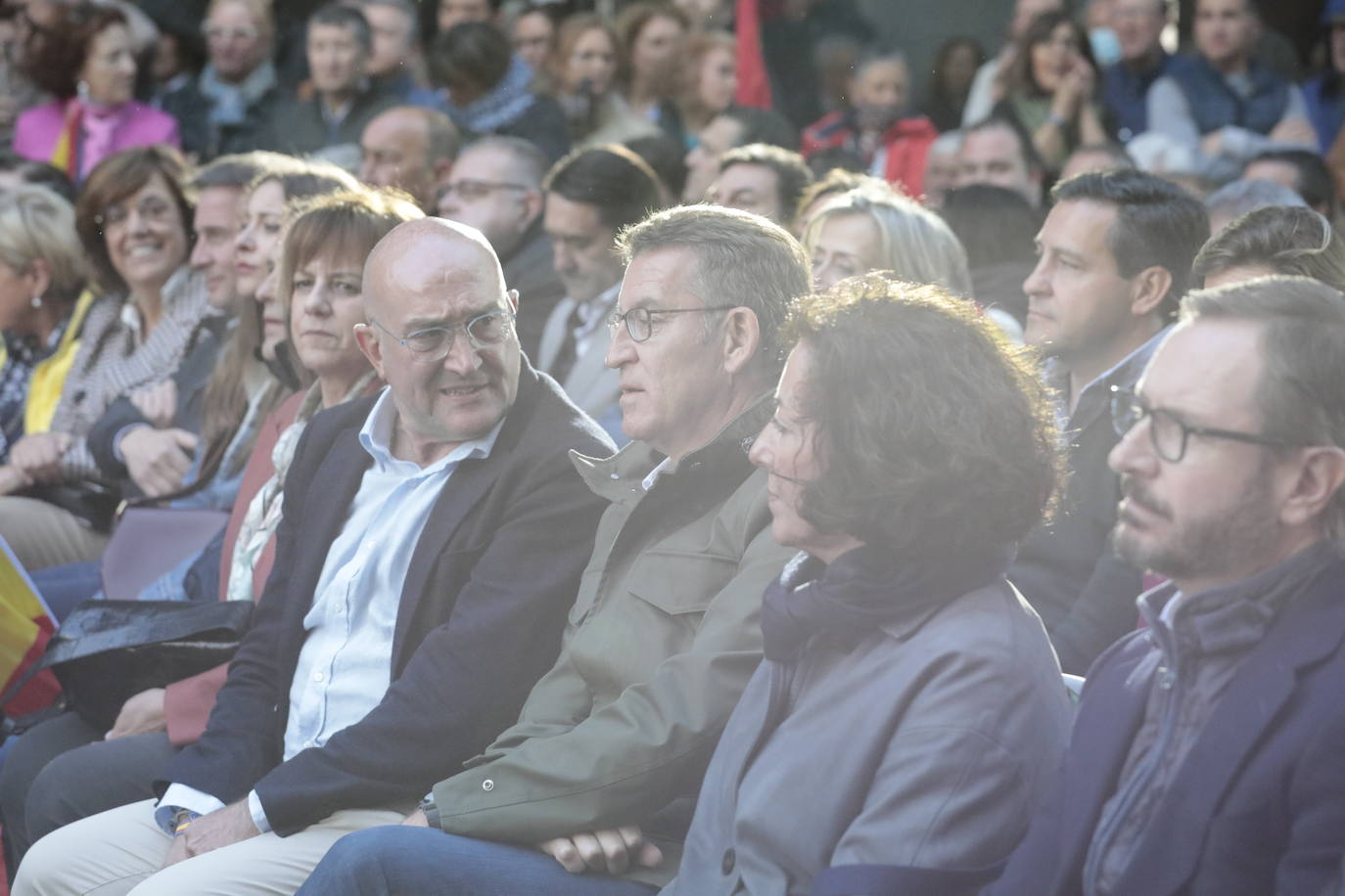 El mitin en Valladolid del PP, con Núñez Feijóo, en imágenes