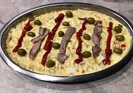 Ensaladilla rusa, lista para degustar.