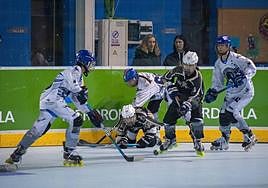 Una acción del partido que jugaron Munia y Rubí en fase regular.