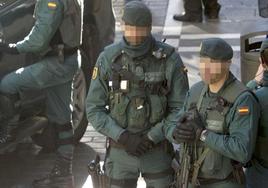 Efectivos de la Guardia Civil, en una imagen de archivo, durante un despliegue de seguridad.