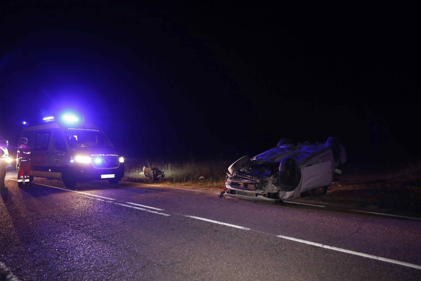 Dos jóvenes heridas en un grave accidente de tráfico en Cuéllar