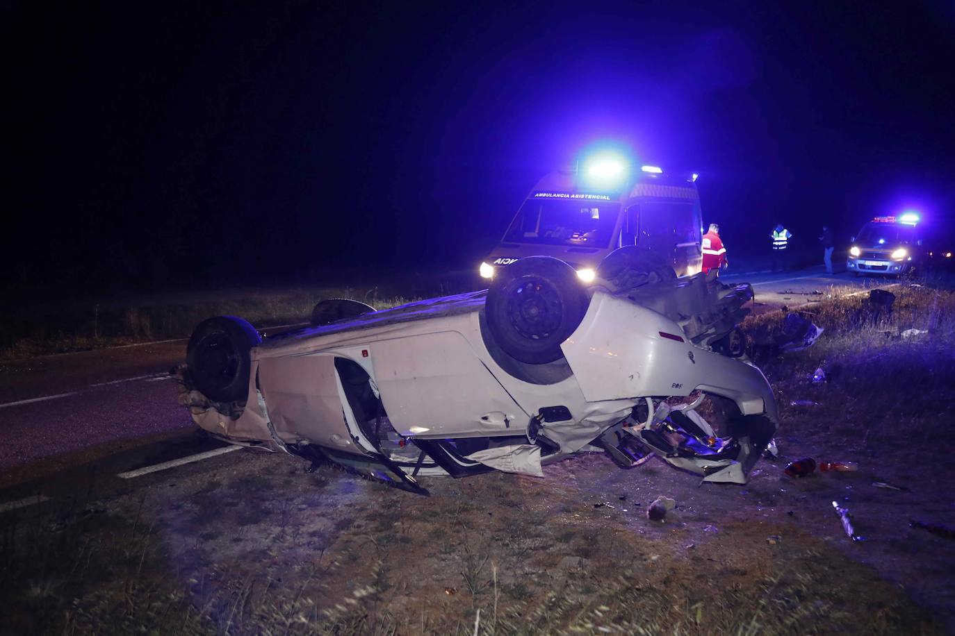 Dos jóvenes heridas en un grave accidente de tráfico en Cuéllar