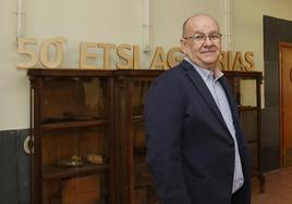 Manuel Gómez Pallarés, en la Escuela de Ingenierías Agrarias.