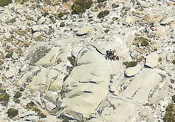 Momento del rescate.