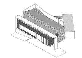 Alzado del CEAS de Saldaña.