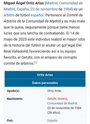 Biografía manipulada.