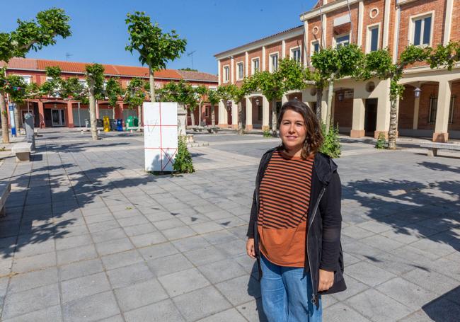 Patricia Abarquero, en la plaza Carmen Ferreiro.