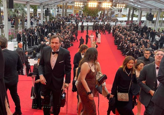 Óscar Puente, a su llegada al festival de Cannes.