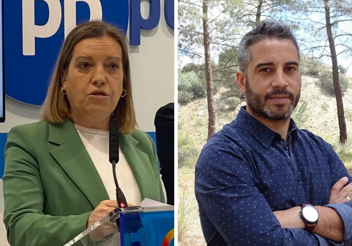 María Ángeles García (PP) y Javier Llorente (PSOE), candidatos a la Alcaldía de Carbonero el Mayor.