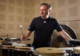 Colin Currie, en una sala de ensayo del Miguel Delibes.