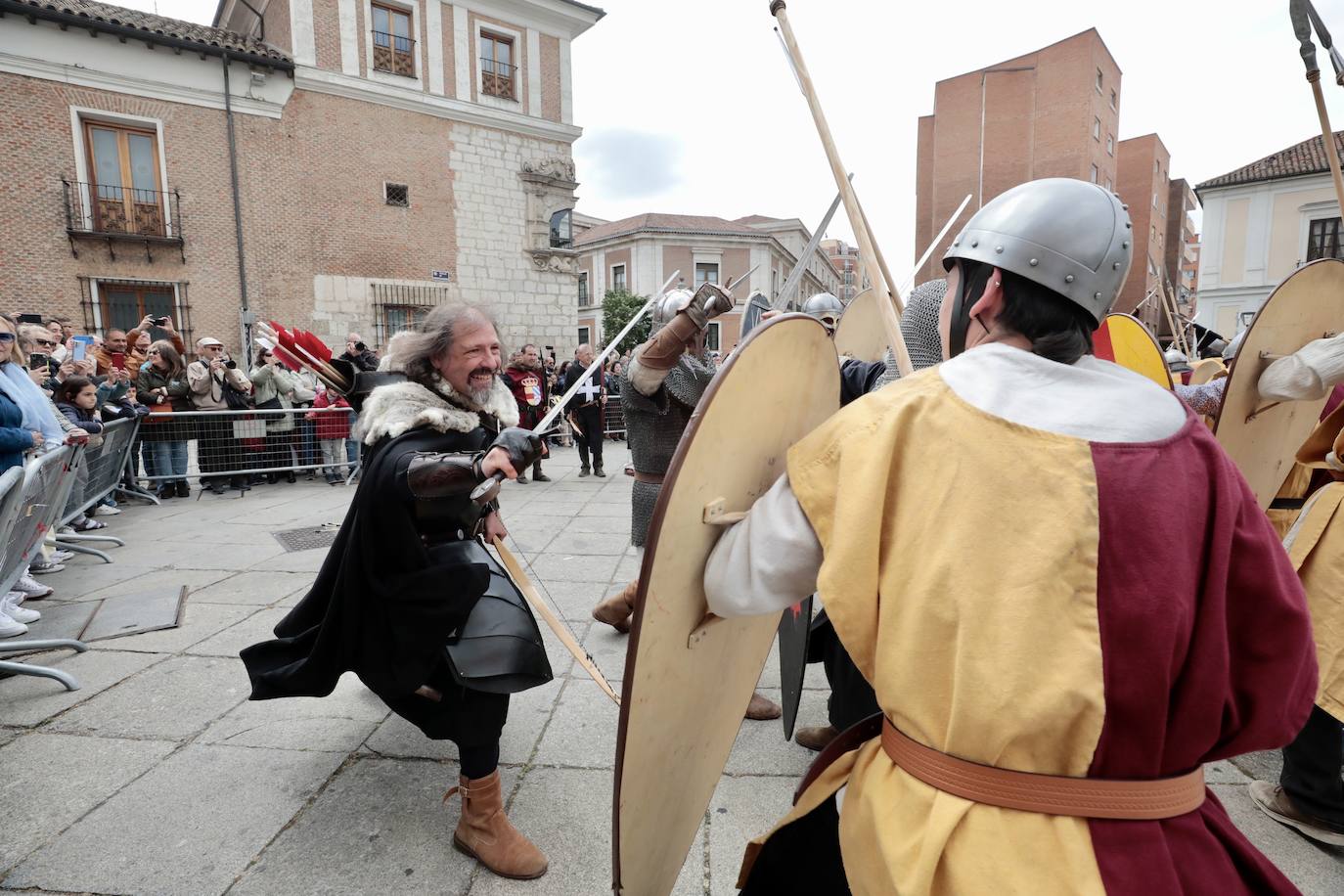 Recreación de la batalla del Lobregal en Valladolid