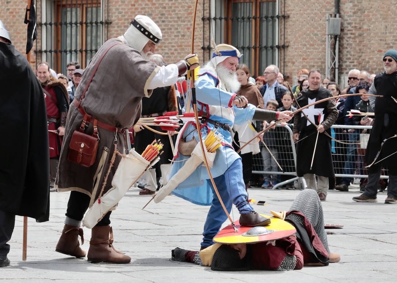 Recreación de la batalla del Lobregal en Valladolid