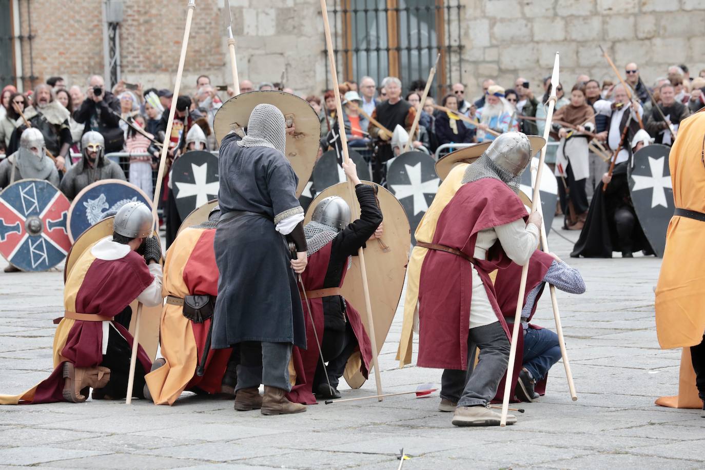 Recreación de la batalla del Lobregal en Valladolid