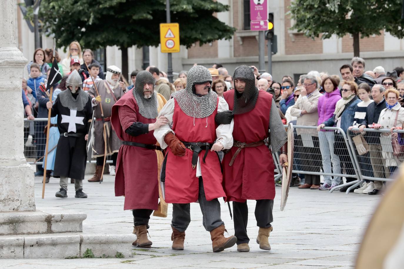 Recreación de la batalla del Lobregal en Valladolid