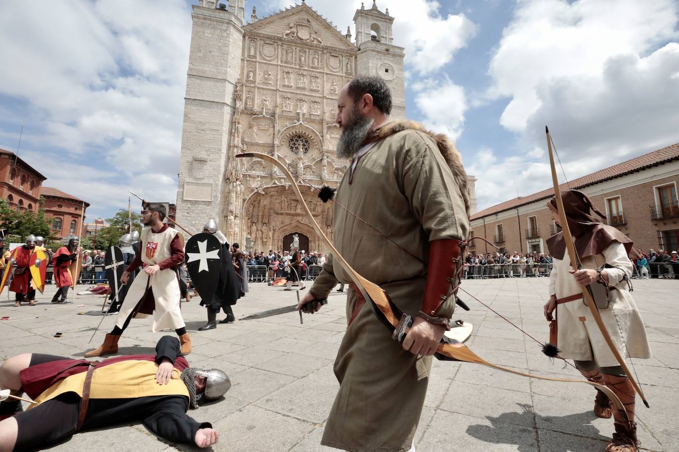 Recreación de la batalla del Lobregal en Valladolid