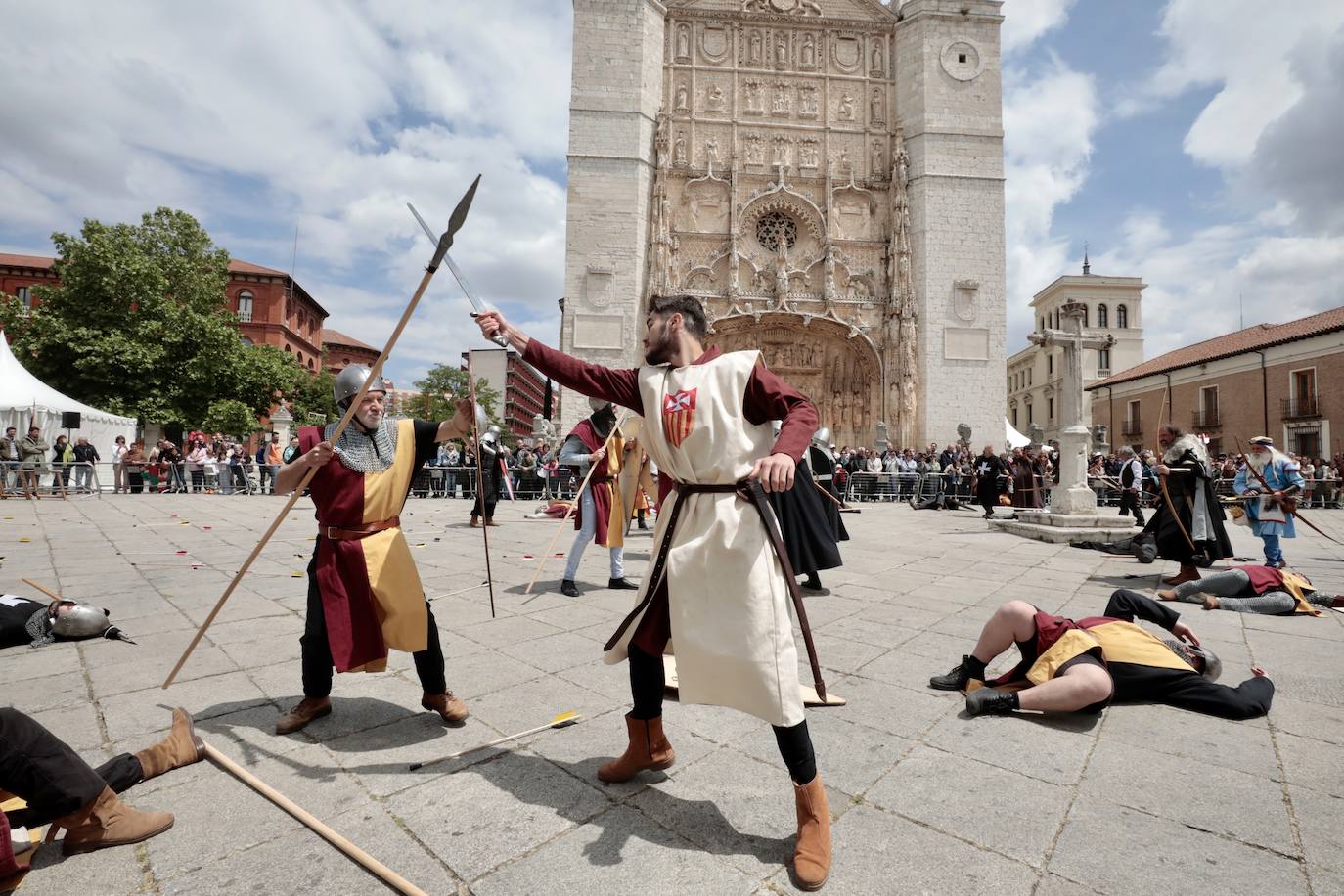 Recreación de la batalla del Lobregal en Valladolid