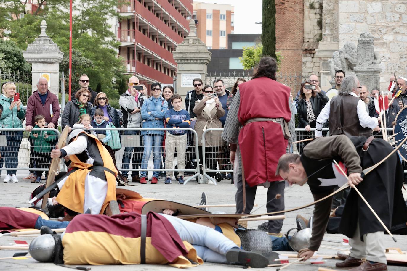 Recreación de la batalla del Lobregal en Valladolid