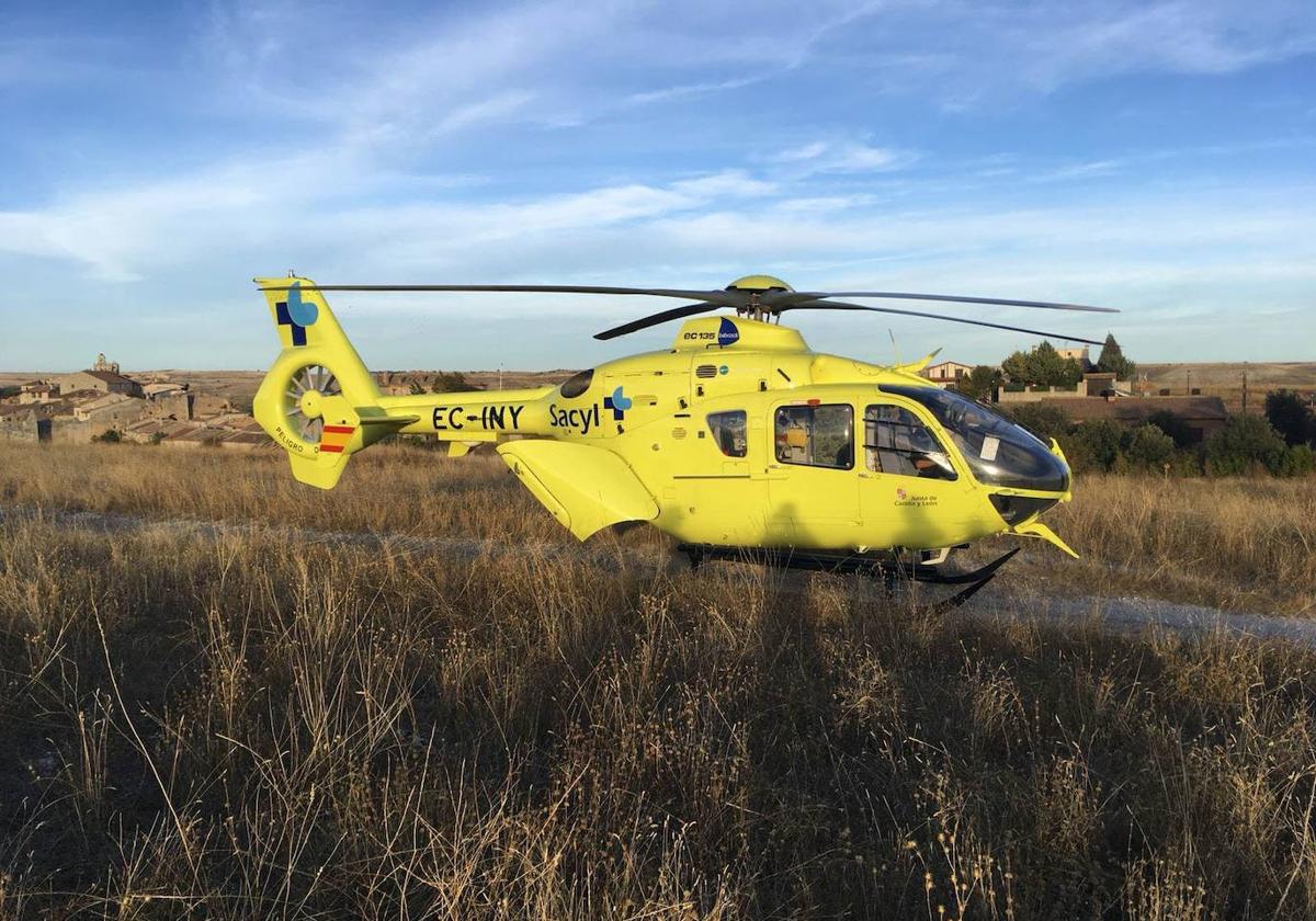 Helicóptero medicalizado de Sacyl.