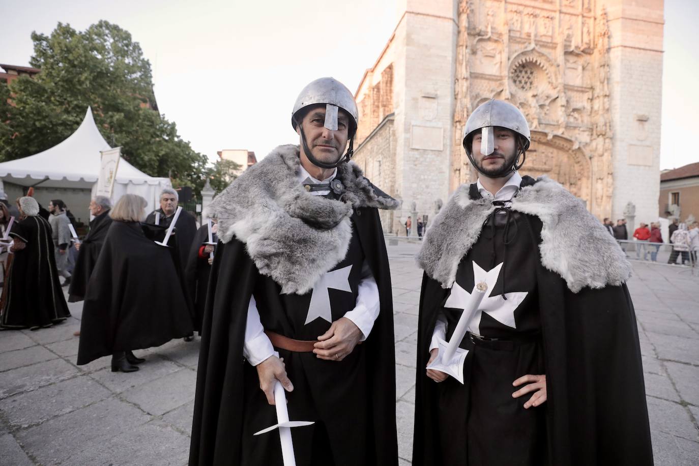 Desfile de antorchas por el quinto centenario del Palacio Real de Valladolid