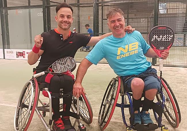 Garmilla y Peinado, subcampeones del torneo.