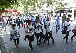 Participantes en la iniciativa solidaria de la asociación Salud Mental.