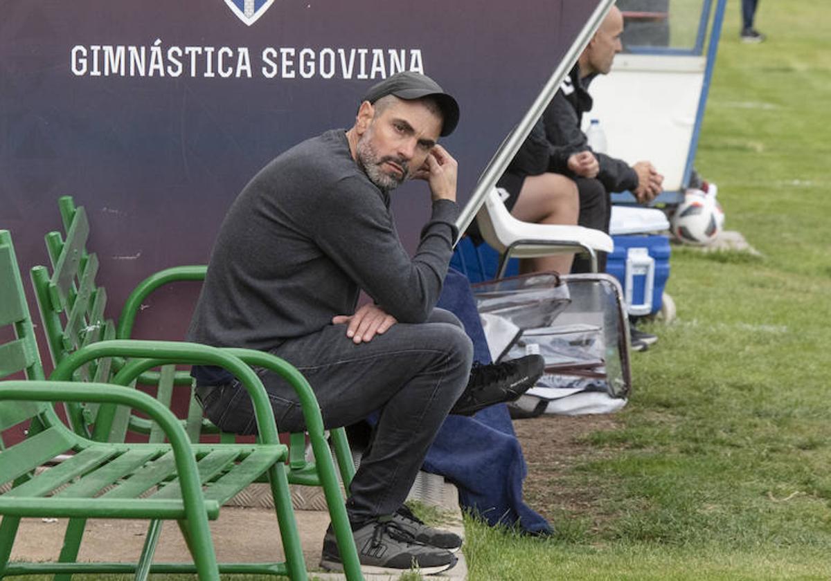 Ramsés Gil, durante el choque ante el Recreativo.