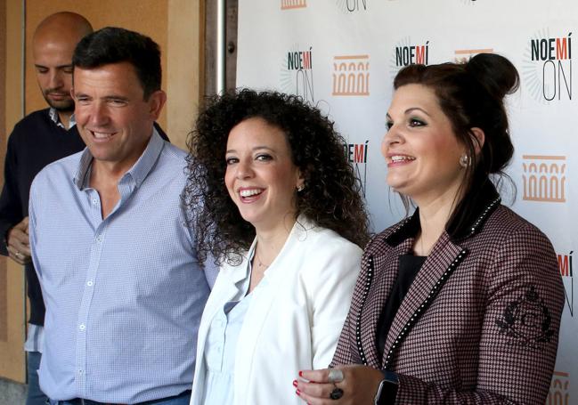 Javier Carretero, Noemí Otero y Shaila Donoso, de Ciudadanos.