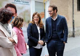 Soraya Rodríguez ha apoyado un día esta campaña al candidato de Ciudadanos en Valladolid.