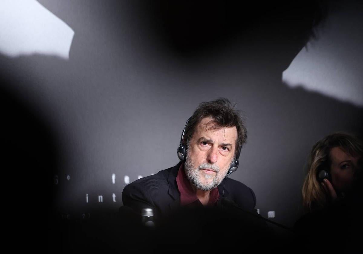 Nanni Moretti, durante la rueda de prensa.