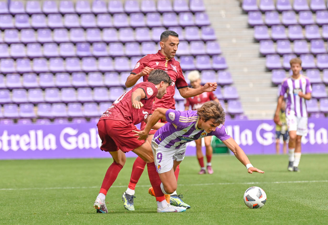 La decepción de los jugadores del Real Valladolid Promesas