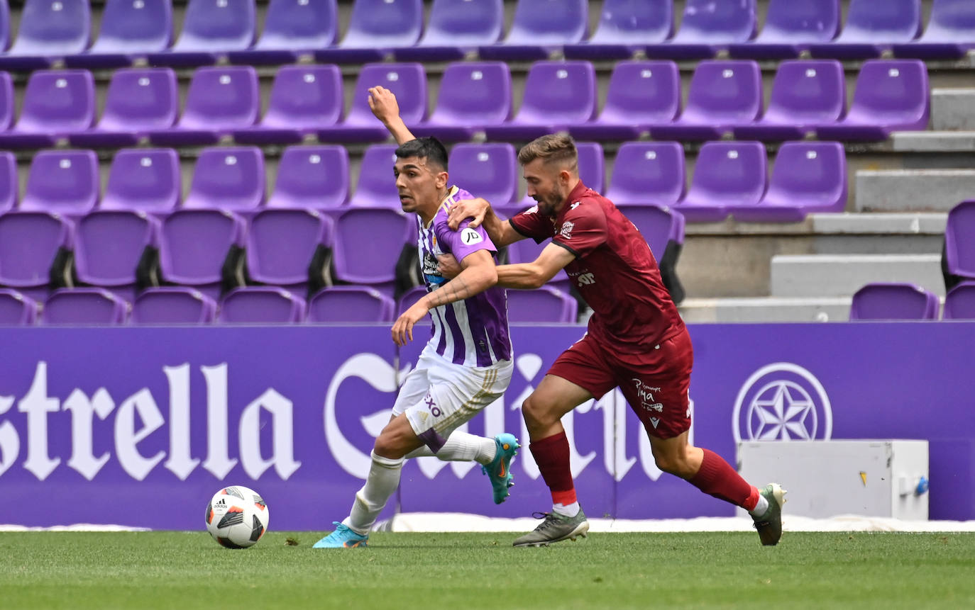 La decepción de los jugadores del Real Valladolid Promesas