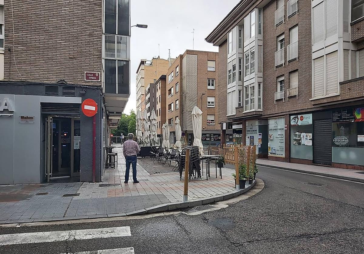 Terraza del establecimiento donde ocurrió el siniestro.