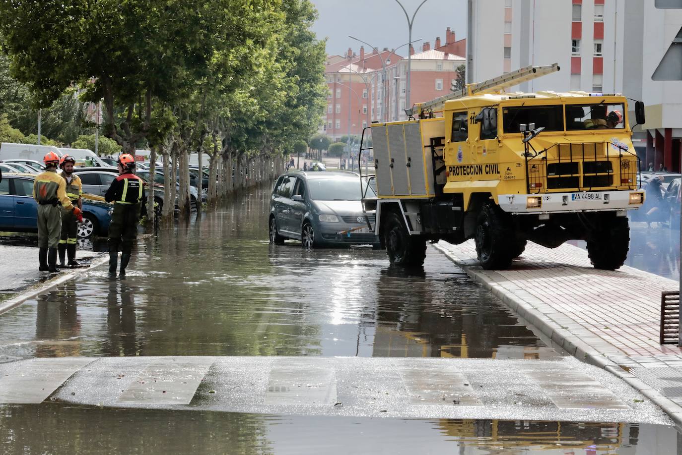 La inundación en Laguna de Duero, en imágenes