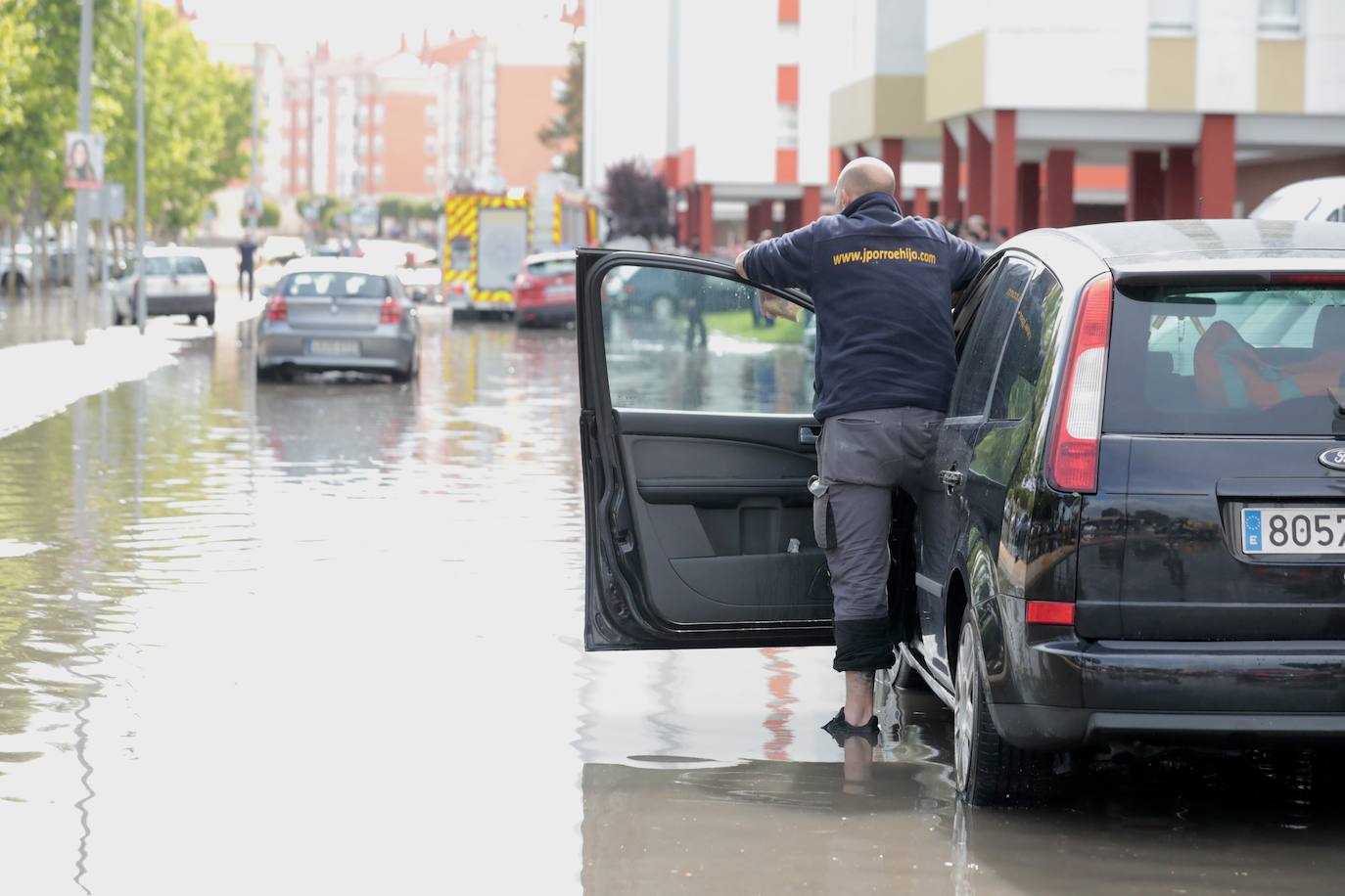 La inundación en Laguna de Duero, en imágenes