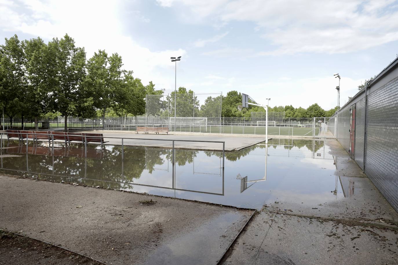 La inundación en Laguna de Duero, en imágenes