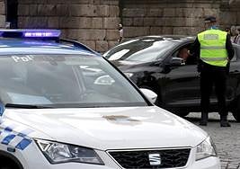 Control de la Policía Local de Segovia.