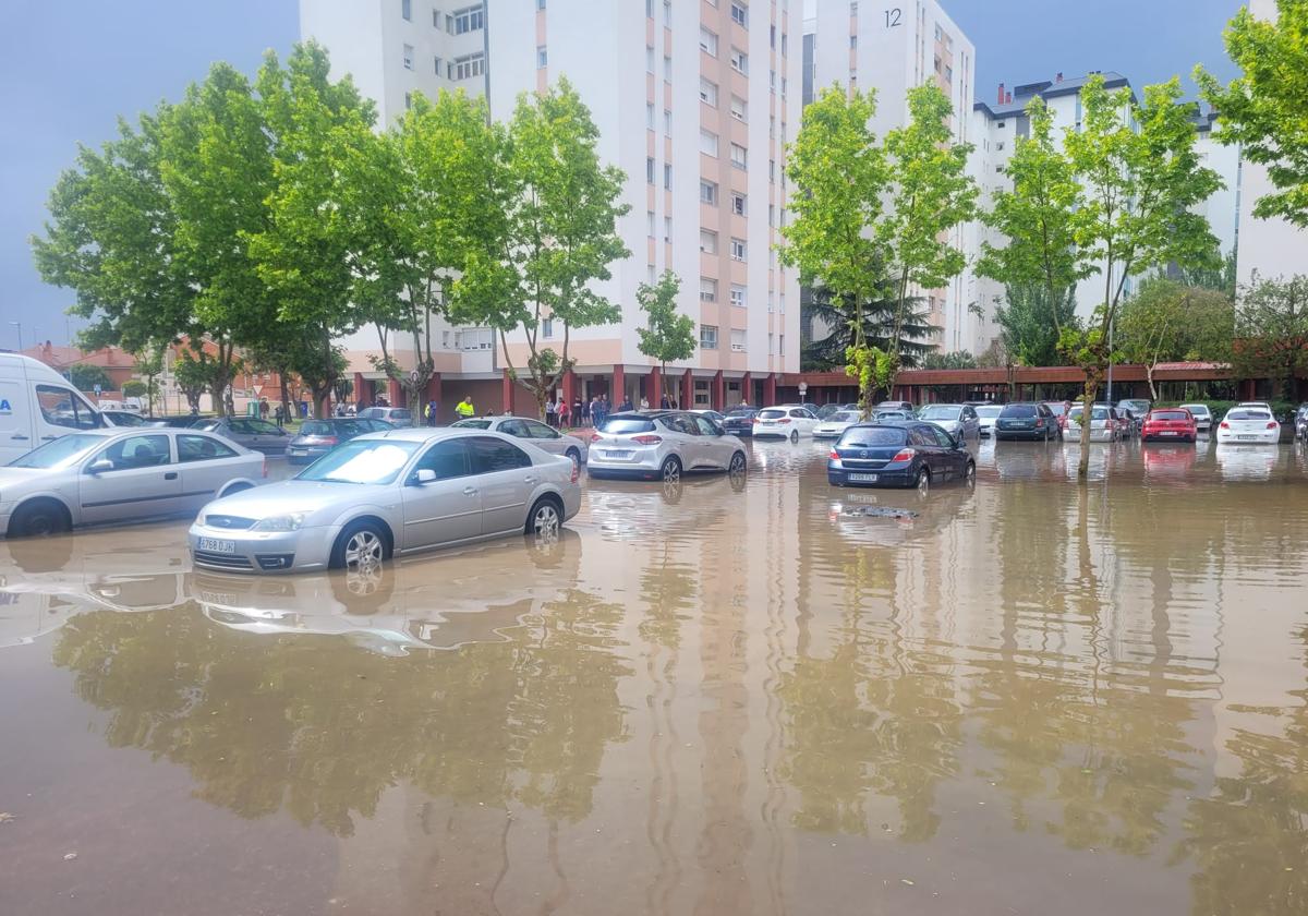 Inundaciones en el municipio vallisoletano de Laguna de Duero.