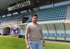 El nuevo técnico del Palencia Cristo, Carlos Doyague, este martes en La Balastera.