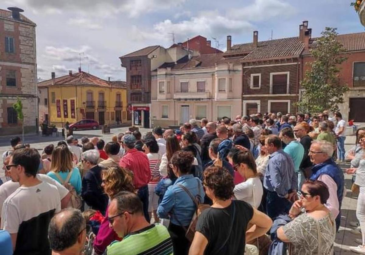 Manifestación del sector de la madera a principios de mayo en Íscar.