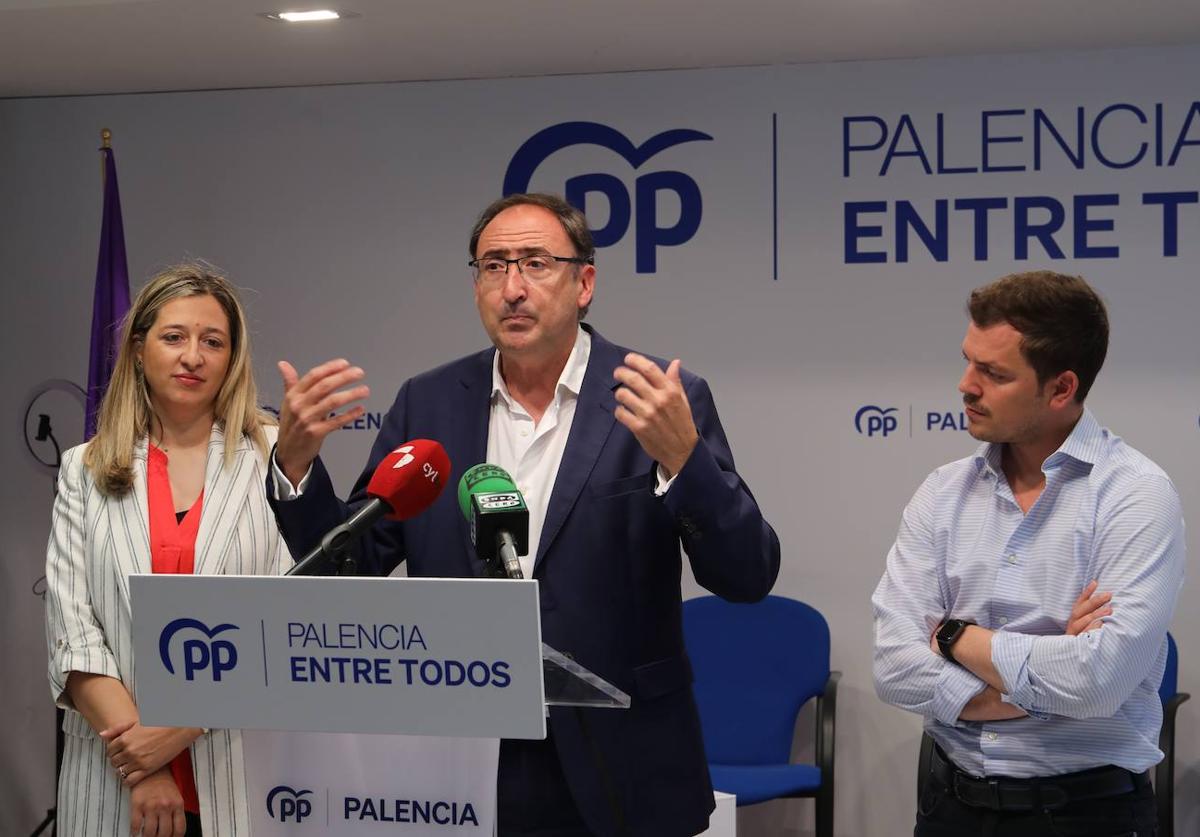 El candidato del PP a la Alcaldía, Alfonso Polanco, este jueves.