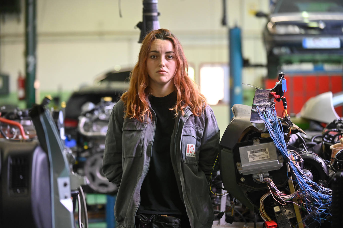 Patricia Martínez, en una de los aulas del Juan de Herrera.