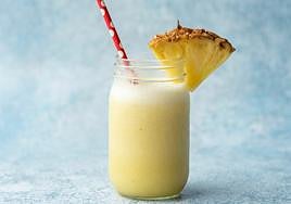 Batido de piña y avena