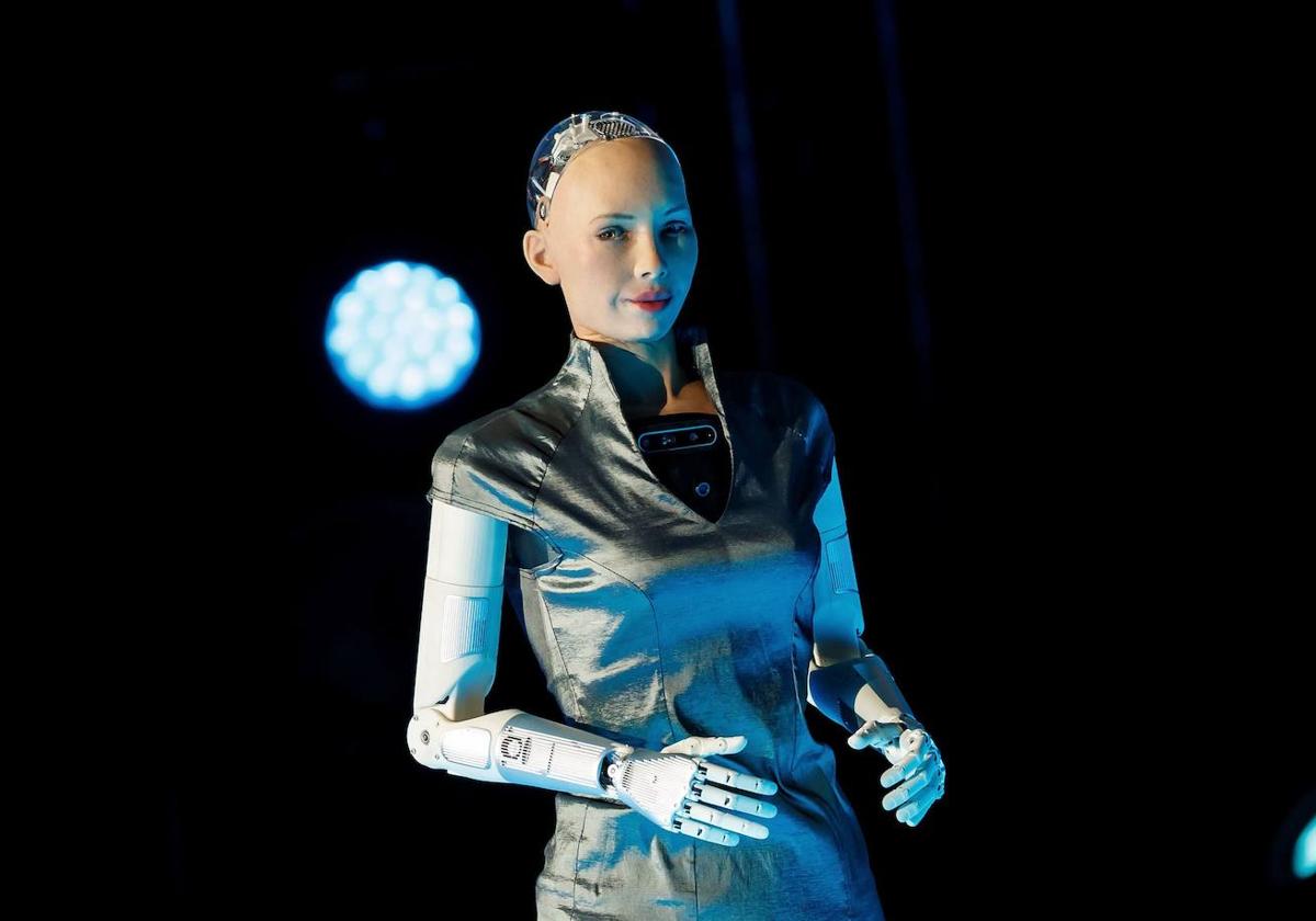 La robot humanoide Sophia, que funciona con inteligencia artificial.